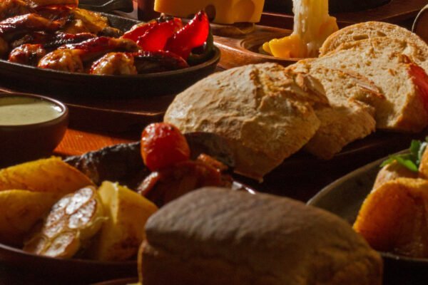 Image of tasty medival kings food on table